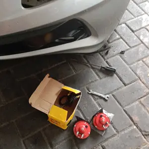 [TANPA RELAY] 2 PCS Klakson Keong Merah 110DB 12V Aksesoris Motor Mobil Dengan Desain Internal Reflux dan Kompressor Mini untuk Keamanan Berkendara - Circuit