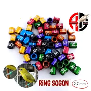 RING 2,7 MM RING SOGON KOLIBRI PLECI DEWASA / MOTIF NAMA