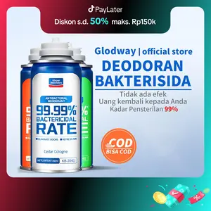 【Beli 2 Gratis 1】Glodway Deodoran bakterisida Tingkat sterilisasi 99,99%/Semprotan otomatis untuk penyegar udara mobil dan rumah hijau parfum
