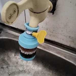 Saringan Air Kran Filter Sambungan Keran Wastafel Dengan 4 Lapis Penyaring Water Filter Karbon