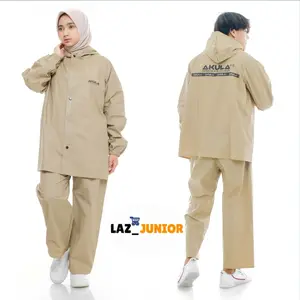 AKULA  Jas Hujan Original Pria Wanita Dewasa bahan pvc 25 untuk musim hujan