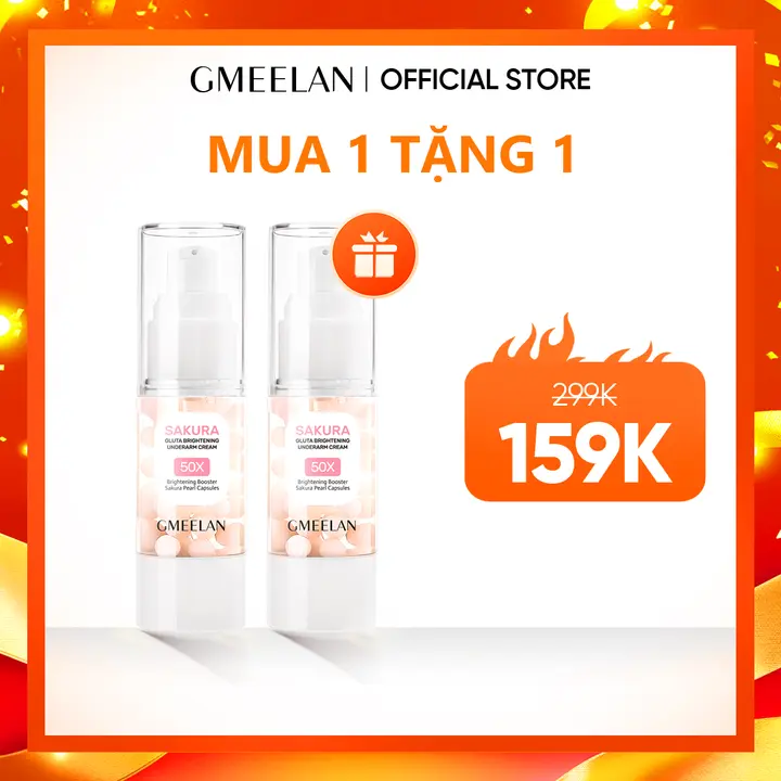 【Video-ONLY】GMEELAN Kem Dưỡng Nách Sakura Underarm Cream 30g Kem hỗ trợ dưỡng
