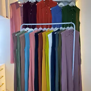 COD Kardigan Ceruti Panjang outer Wanita Hitam Kancing Hidup Outer Cantik Long Cardigan Outer  PB 110 One Size