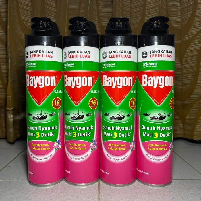 Baygon Aerosol 600Ml / 600+75Ml / 750Ml All Variant Obat Nyamuk Spray
