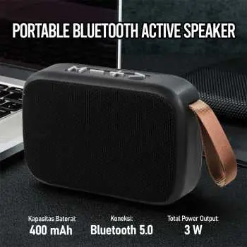 TABLEPRO Speaker Bluetooth Portable USB TF Card FM Radio 400mAh 3W - MG2