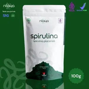 NILAYA Organic Spirulina Powder BPOM Halal MUI - 100 Grams - Superfood powder