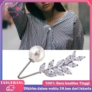 Brosch Premium Vintage Brooch Pearl Brooch Bross Mewah Pin Jilbab, Kelas Atas Pin Anti Eksposur