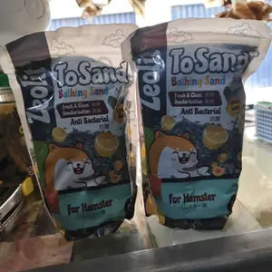 Pasir Zeolit TOSAND SIPALING Wangi 500gr plus 100gr alas mandi Hamster