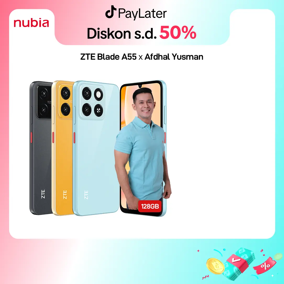 [AFDHAL AVROVE NEW PRODUCT] NEW ZTE Blade A55 RAM 4 + 8GB ROM 128GB 5.000 mAh Garansi Resmi