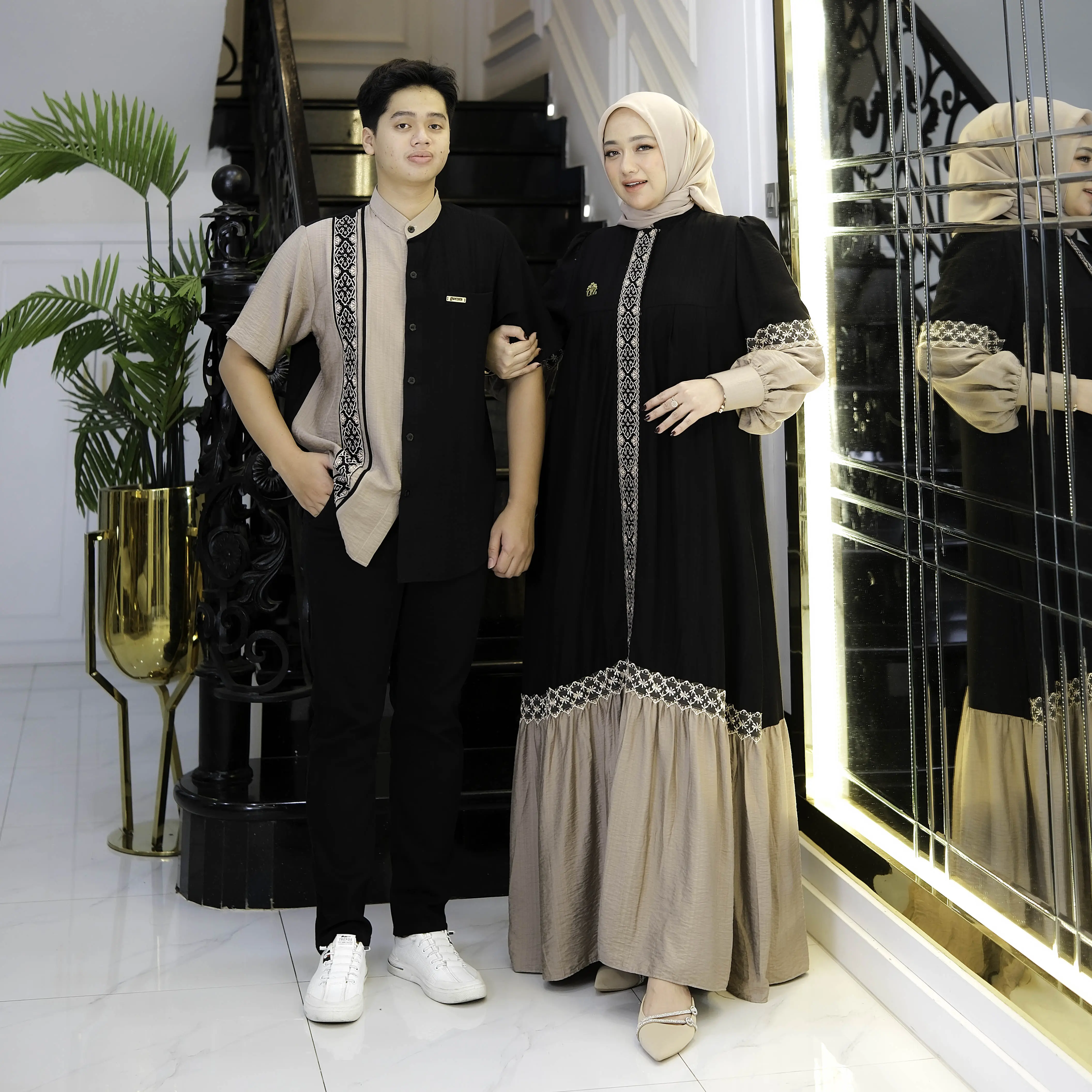 Gwenza - Asyiqa Couple Gamis Koko - Muslim Wanita