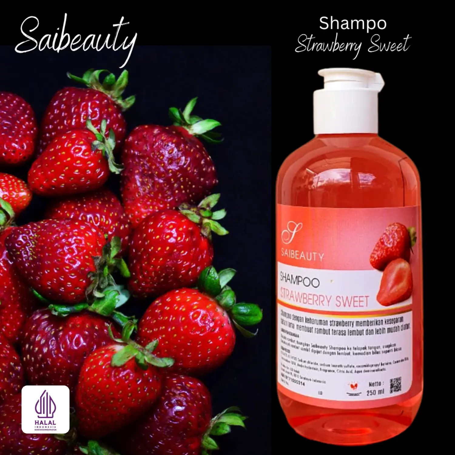 SAIBEAUTY Sampo FLIPTOP 250 ML All Variant (BPOM & HALAL) Bebas Silikon Kontrol Minyak Perlindungan Warna Shampoo Haircare