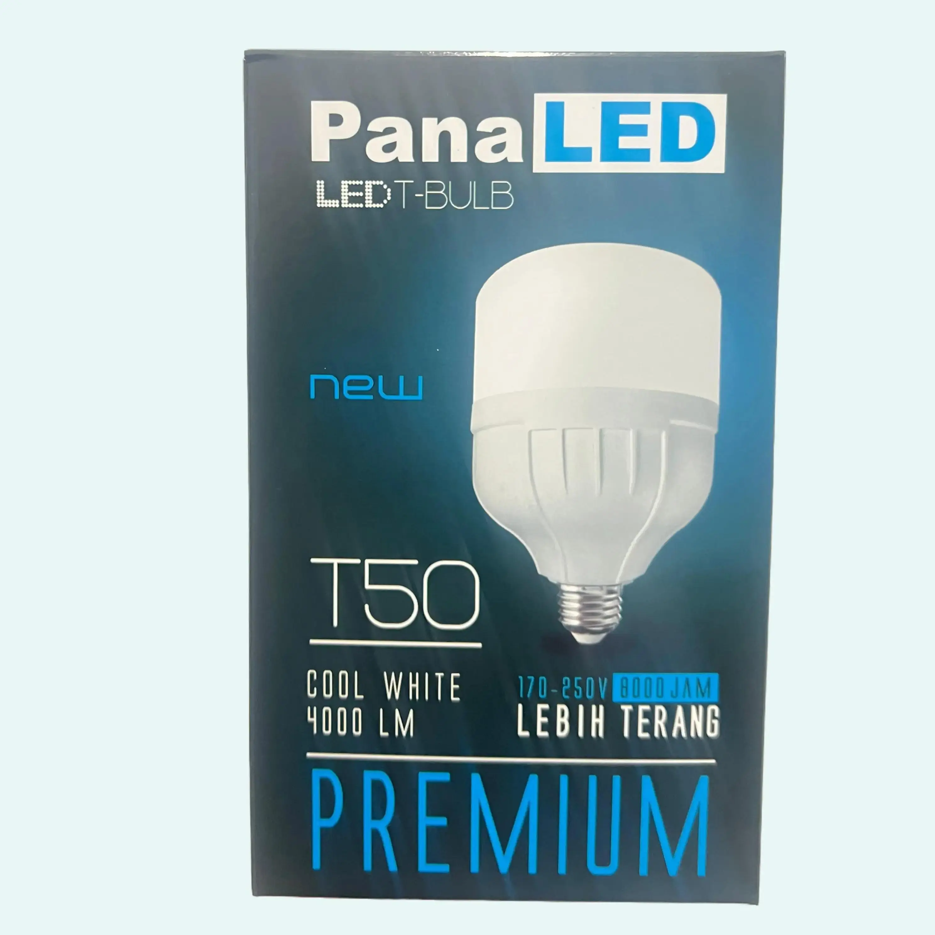 Bohlam LED 50W Panaled Putih - 4000 Lumens, Fitting E27 - PUTIH