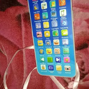 Mainan Telepon Anak HP / Ponsel Mainan Edukasi anak-anak dengan lampu warna-warni dan musik belajar Bahasa dan Pengetahuan Umum
