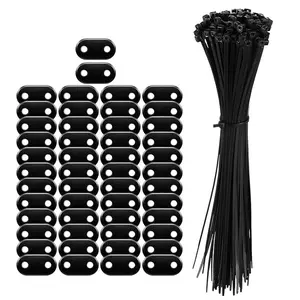 Complete Mounting Set for PVC Privacy Screens Weatherproof Clips for Gardens Patios and Fences 50 or 100 Pieces