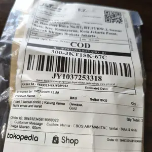 ( beli 1 bonus cincin ) Kalung nama lapis emas anti karat