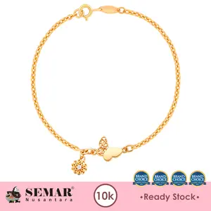 Gelang Emas Lorenia Parvana Butterfly Gold 10K Semar Nusantara