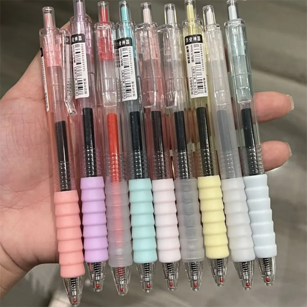 Bút Gel khô nhanh, đa chức năng, loại nhấn, đầu bút 0,5mm, bút trung tính, mực đen / xanh lam / đỏ, bút bi, thích hợp cho kiểm tra sinh viên