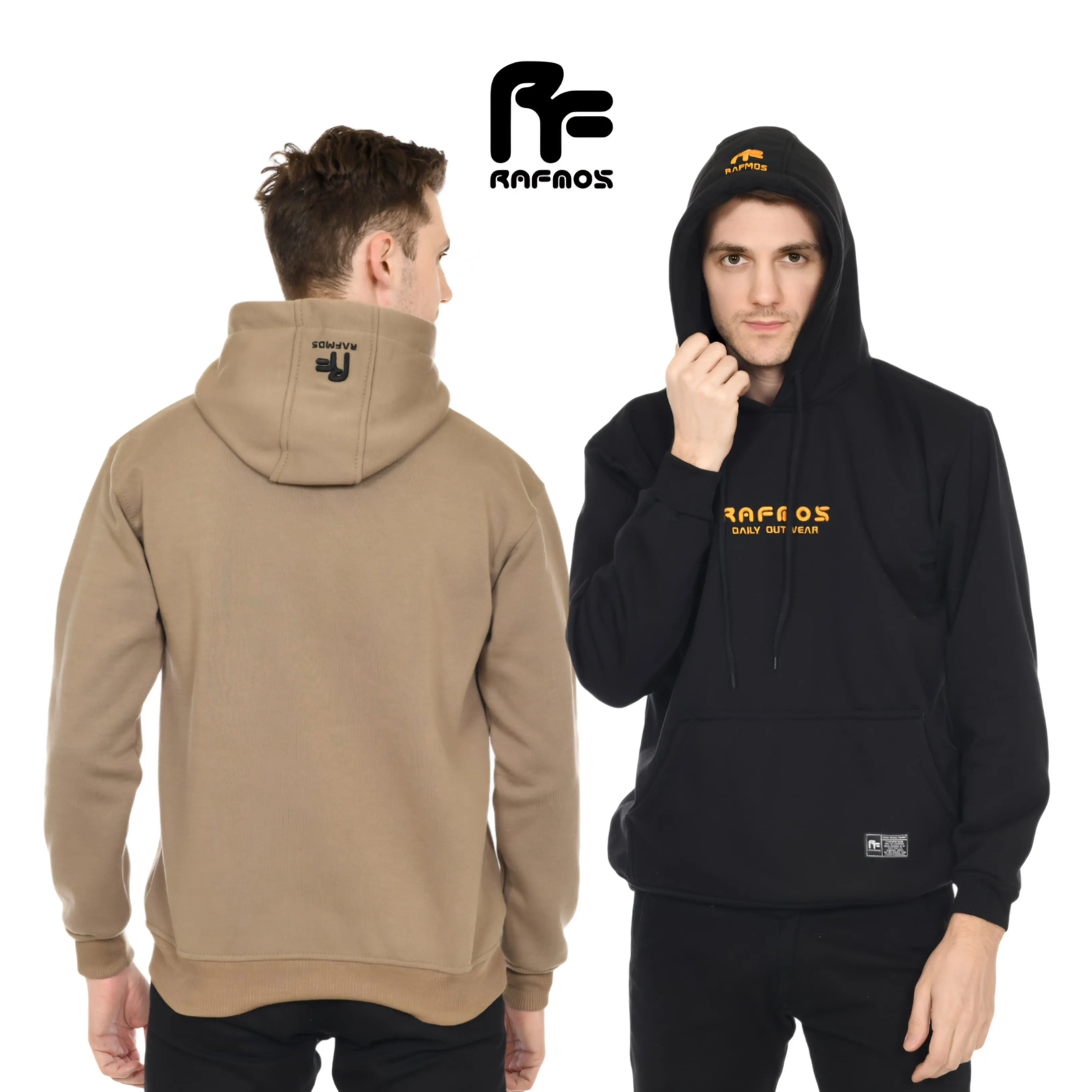 Jaket hoodie Bordir Timbul Pria Wanita by Rafmos.Ltd Tebal Sweater Distro Keren Fleece tebal gramasi 280gsm