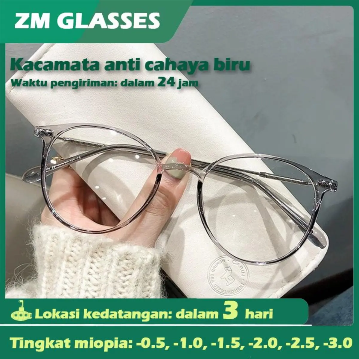 Kacamata Minus Kacamata Fashion -0.25 -0.50 -0.75 -1.0 -1.25 -1.5 -1.75 -2.0 -2.25 -2.5 -2.75 -3.0 -3.25 -3.5 -3.75 -4.00 -4.25 -4.50 -4.75 -5.00 -5.25 Kacamata Korea Anti Radiasi Wanita Kacamata Eyewear 067