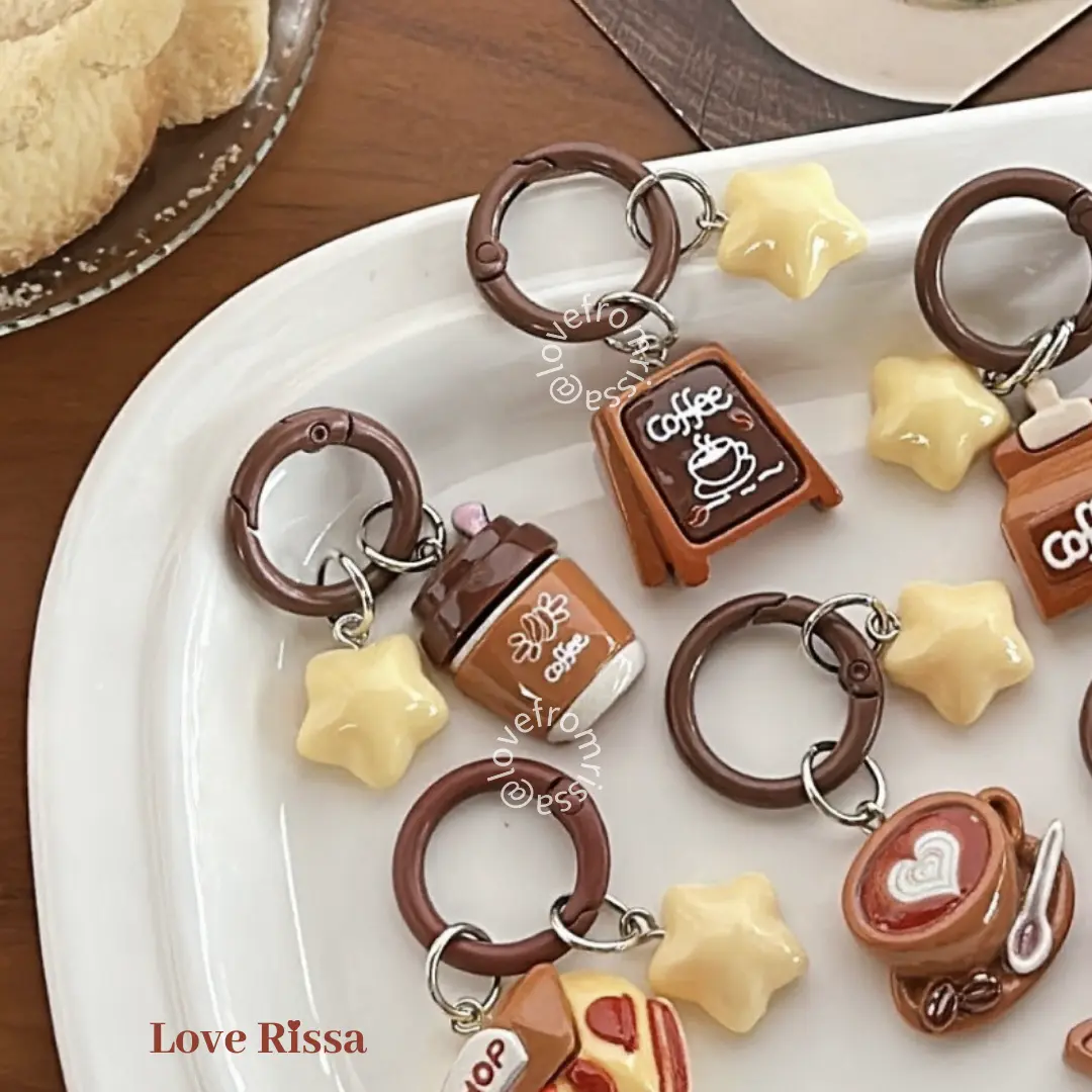 [RISSA] Aksesoris Gantungan Tas Mini Lucu Akrilik Keychain Ganci Kecil Lucu Aksesoris Tas Hiasan Boneka Tas Mini Kecil Love Rissa
