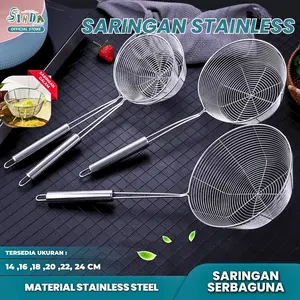 [SINDA] Saringan Mangkok Stainless Serokan Mie Penyaring Bakmi Anti Karat Tahan Panas
