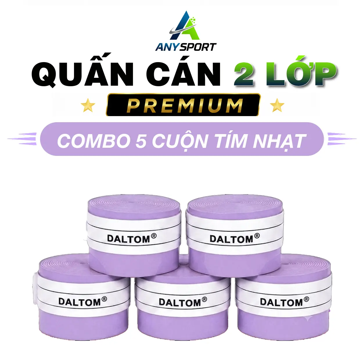 5 CUỘN TÍM NHẠT 2 LỚP