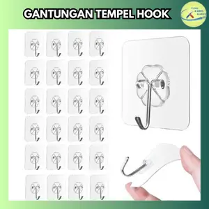 GANTUNGAN TEMPEL HOOK AJAIB GANTUNGAN DINDING KAIT MAGIC SERBAGUNA