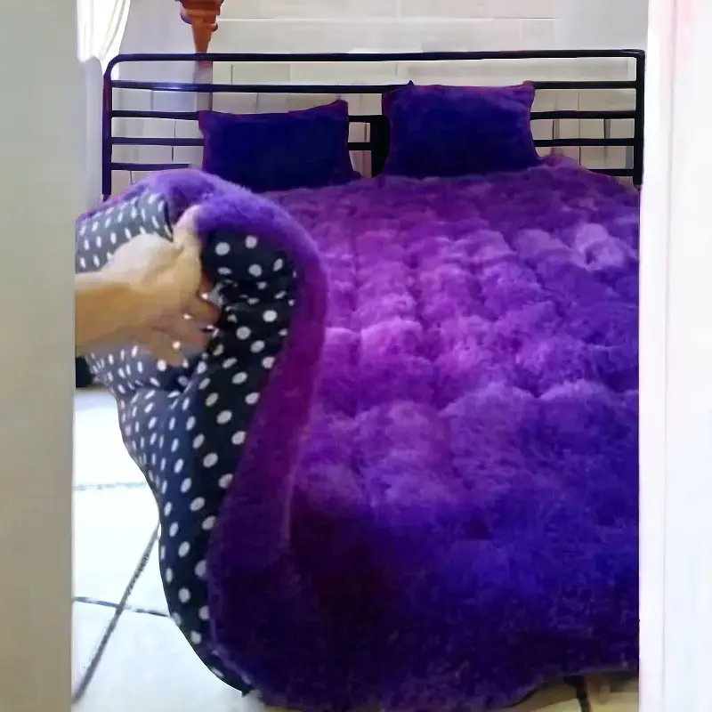 Sangadah - Free 2 Bantal - Kasur simple nyaman - Bulu Rasfur Gender bahan daswoll premium Empuk Tebal -  santai ukuran 110x160 Tebal
