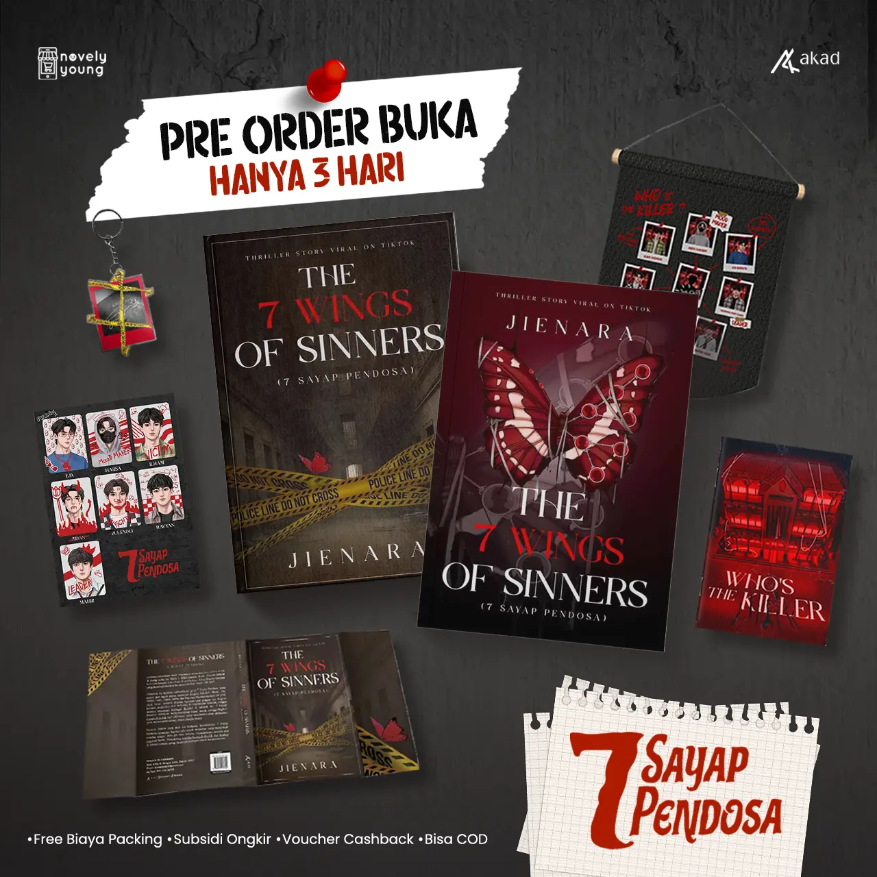 Novel 7 Sayap Pendosa - Jienara - Akad