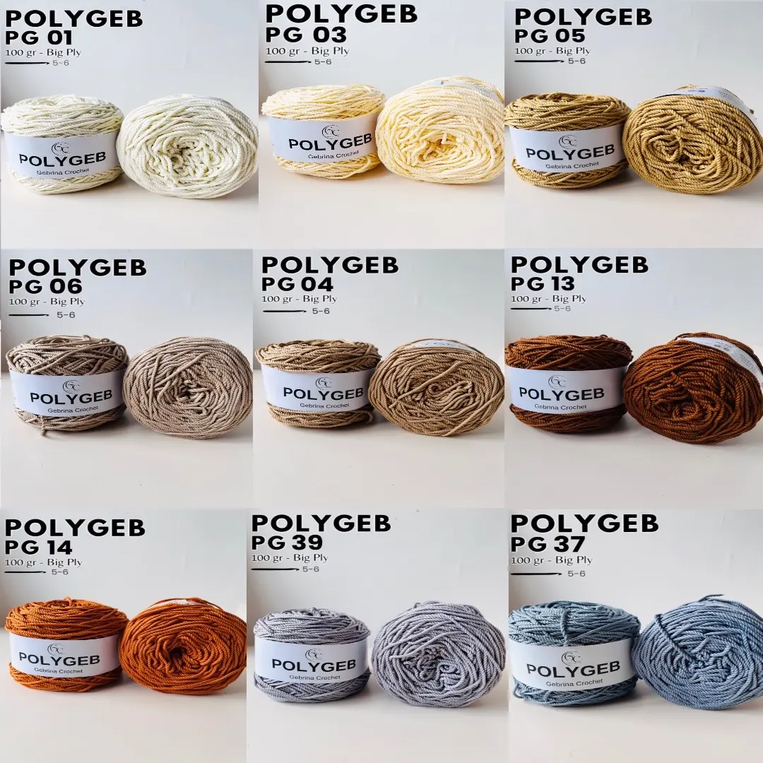 Benang Rajut Polygeb Big Ply (D30) Gebrina Crochet (PART 1)