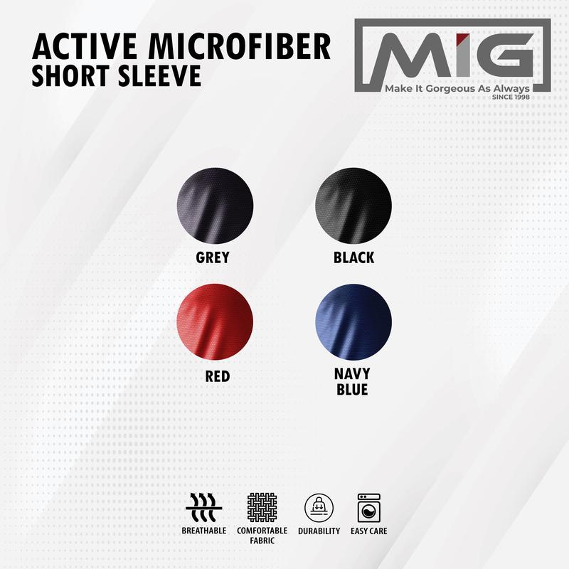 MIG Active Mircofiber Unisex 140Gsm Adult Short Sleeve Plain Tee T shirt