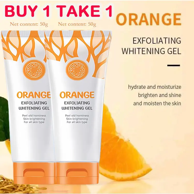 Buy 1 Take 1 Orange Exfoliating Brightening Gel Facial Scrub Peeling Gel Skin Repair Skincare 50g Clear Exfoliating exfoliating  gel  face