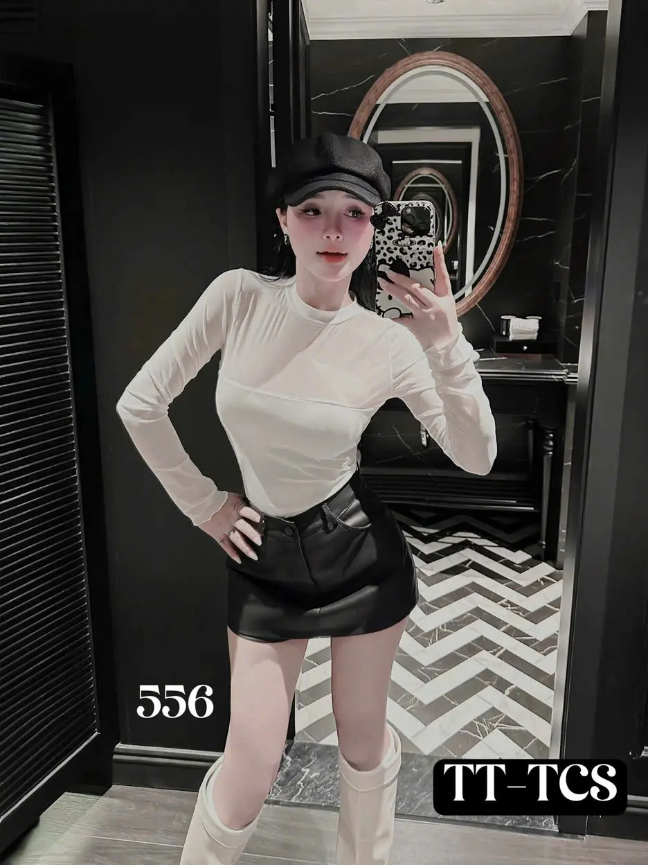 Áo Thun Tay Dài Chất Liệu Thun Zip Phối Lưới Cổ Tròn, Tôn Dáng Tôn V1, Phong Cách Quyến Rũ Sang Chảnh | BigBuy360 - bigbuy360.vn