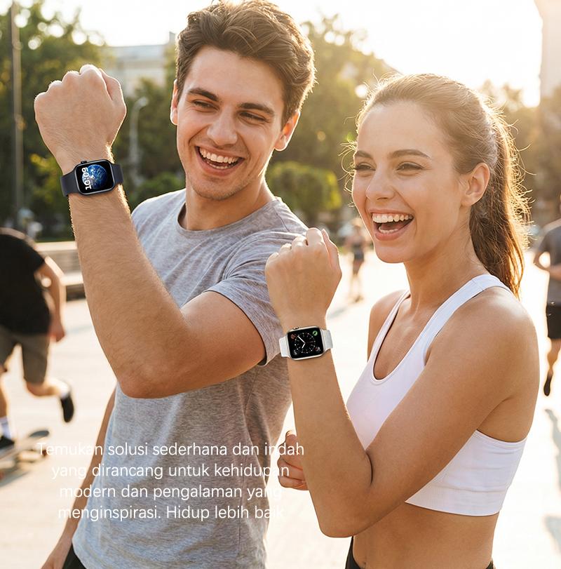 MARQ Smart Watch Diskon Super Idul Fitri 2026 Layar HD Tetap Jernih Panggilan Bluetooth Dikirim 24 Jam Dukung COD