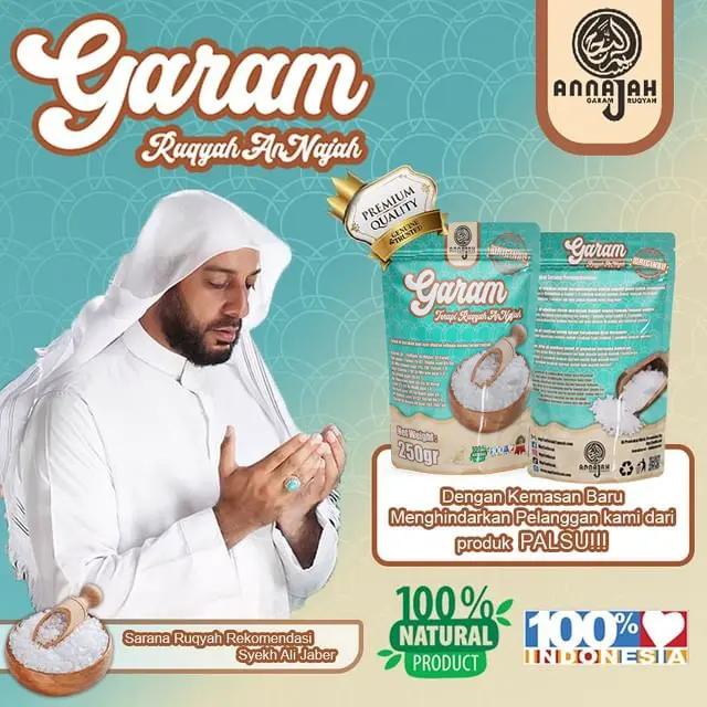 [Kemasan 250gr & 750gr] Garam Ruqyah Annajah solusi gatal2, hilangkan energi negatif rumah/lokasi usaha ,sulit jodoh, sakit ain non medis, ser!ng s!al , Terapi Rukiah Untuk Kesehatan, promil , malas ibadah, anak bandel dll Lulur Peel - Alami Salt Himalaya