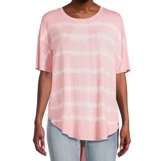 Time&Tru Pink Tie Dye Short Sleeve T-shirt (rijeek min)
