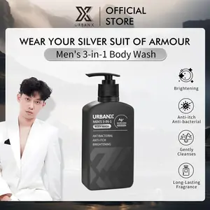WILLIE SALIM x UrbanX MEN'S 3-IN-1 Silver Ions Body Wash Antibacterial Anti-Itch Brightening Body-Cleansing