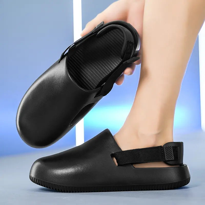 Calm Mule Half Slippers Men Women Loafers Waterproof Half Shoes Slip On