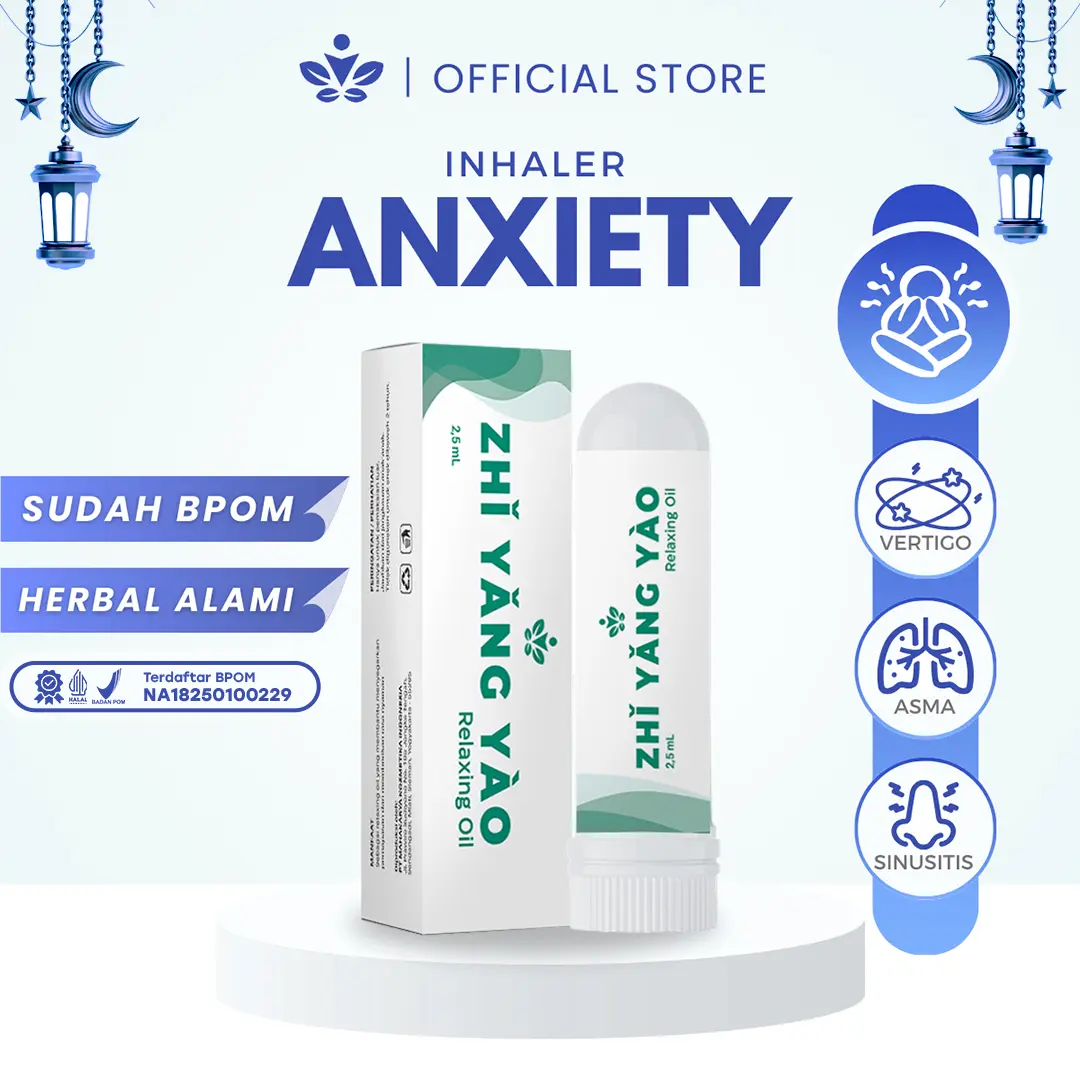 Zhi Yang Yao - Inhaler Anxiety Gangguan Kecemasan Panik Herbal