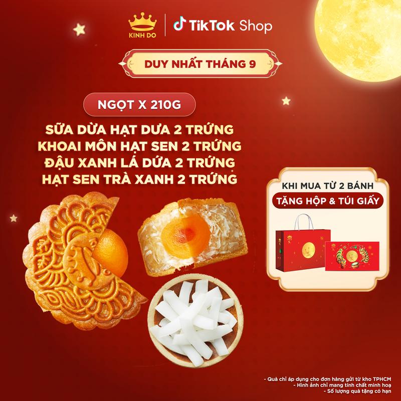 Bánh trung thu Kinh Đô - Bánh nướng nhân mặn 2 trứng 210g