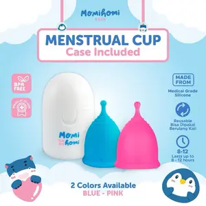Momi Homi Menstrual Cup S03 Girls Menstrual Cup Pengganti Pembalut Wanita Silikon Reusable Silicone Grade