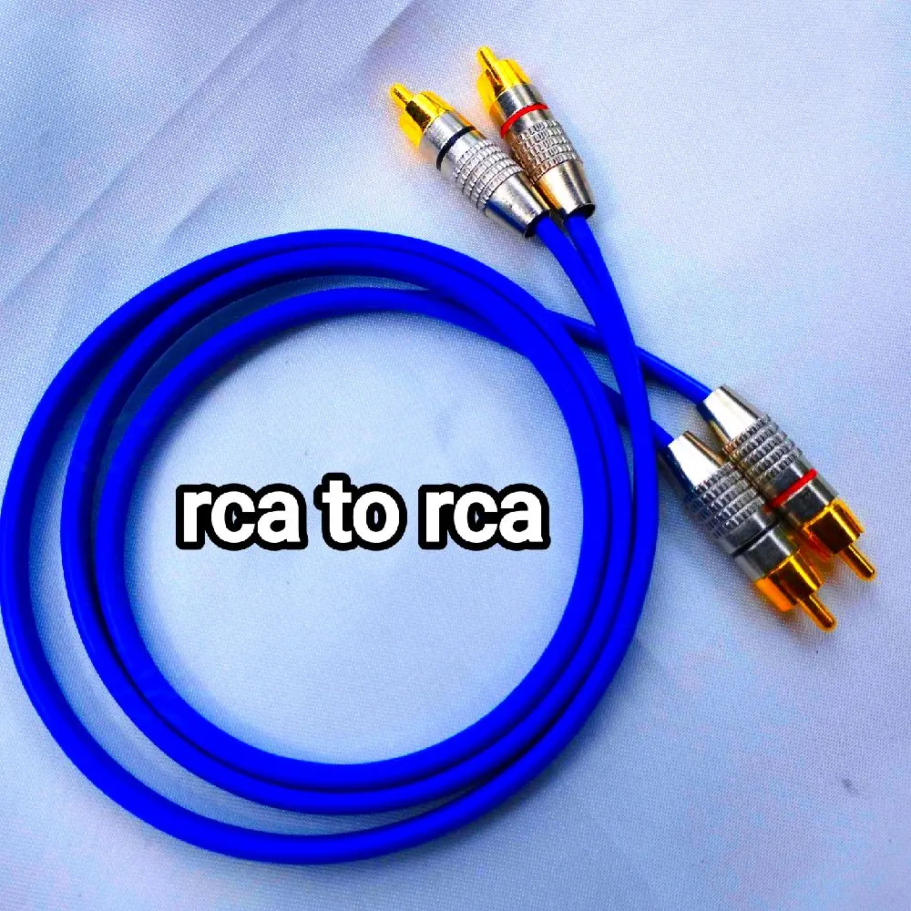 Kabel RCA ke RCA Biru Berkualitas Tinggi untuk Audio dan Video