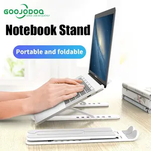Goojodoq Stand Laptop Lipat Bahan Aluminum Alloy Untuk Macbook Pro Black  .