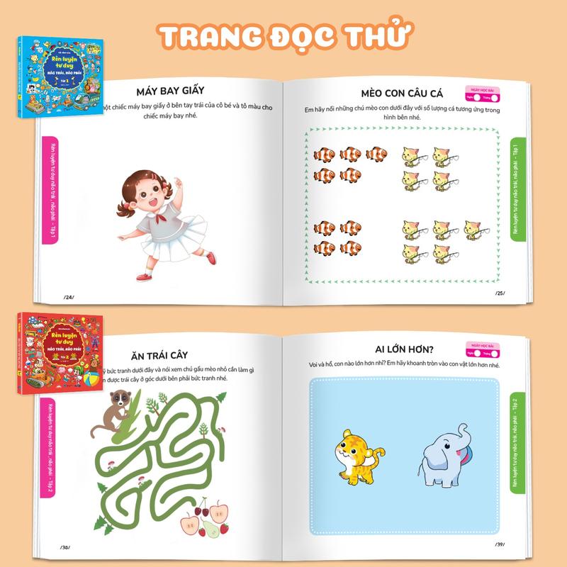 Sách - Rèn Luyện Tư Duy Não Trái, Não Phải (Trọn Bộ 3 Tập) - Tiên Phong Books