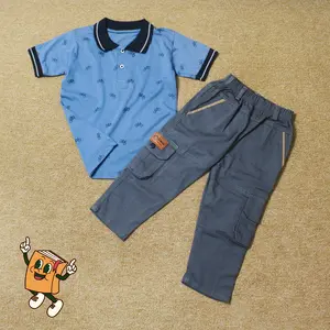 SETELAN OUTFIT Anak Baju Poloshirt Dan Chinos PDL Cargo Fashion Anak Laki Laki Umur 1-10 Tahun Bestseller Bisa COD Terlaris Kaos