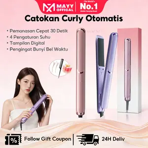Catokan Rambut catokan curly 2 in 1 Hair Straightener  Pemanasan Cepat Dalam 10 Detik
