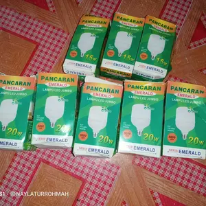 Lampu Led Jumbo 5W 10W 15W 20W 25W 30W 40W/ Lampu Led T-Bulb / Led Berkualitas Murah Putih