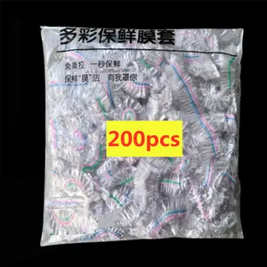 Disposable Colorful Cling Film Cover Food Grade Fresh-keeping Plastic Bag Dust Elastic Cover Kitchen Refrigerator Accessories