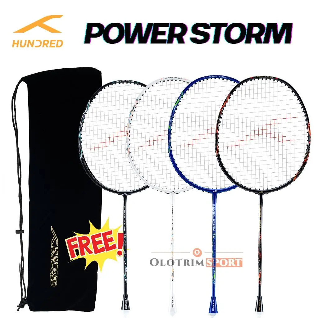 Raket Badminton HUNDRED POWER STORM STRUNG Original