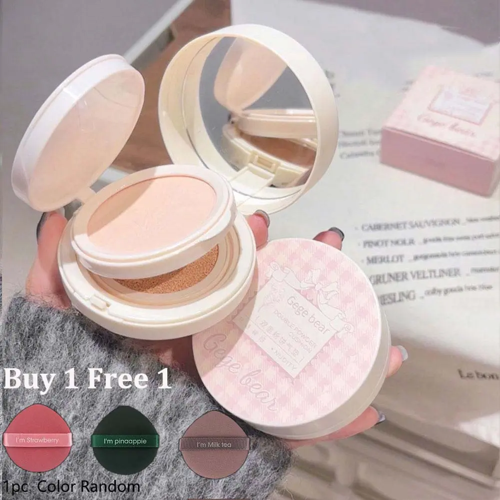 Kem BB Đệm Khí 2 Trong 1, Gấu Gege, Che Khuyết Điểm, Lâu Trôi, Không Thấm Nước, Chống Mồ Hôi, Không Tẩy Trang, Phấn Phủ Nữ Mỹ Phẩm